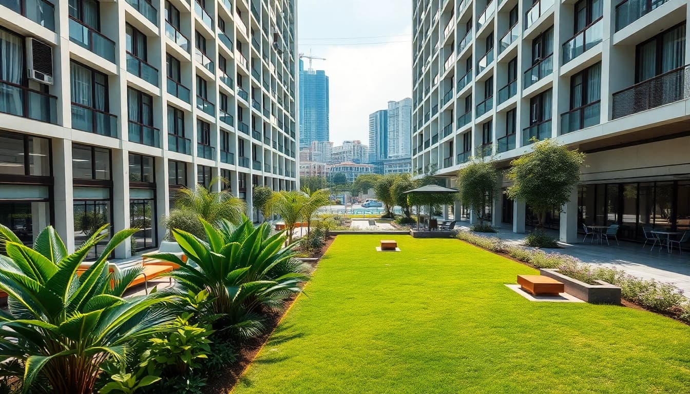 Showcasing the new tampines ec development in an inviting architectural landscape.