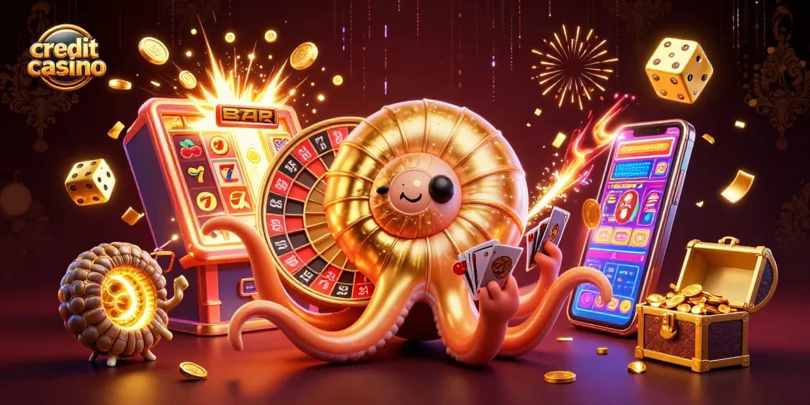 Engage in thrilling gameplay at a credit card casino with vibrant characters and dynamic gaming elements.