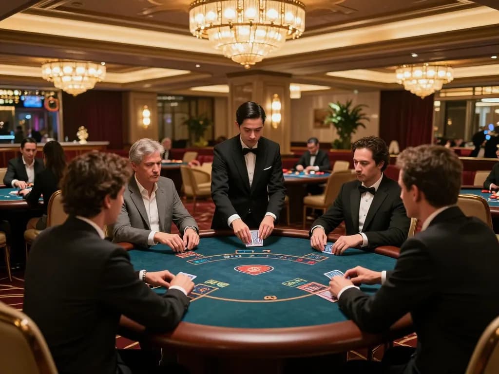 viwin VIP players experiencing exclusive poker action in a luxurious casino setting