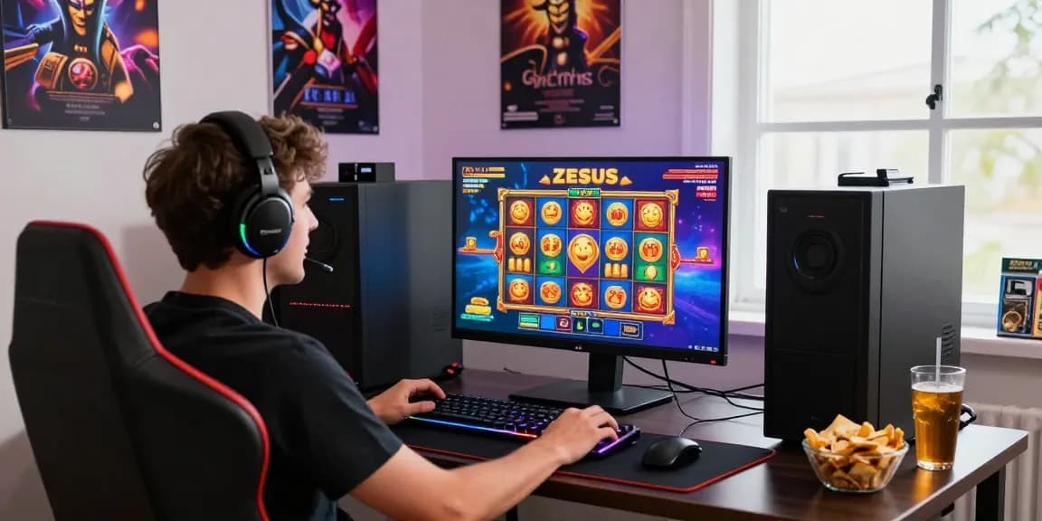 Exciting demo zeus slot gameplay experience at a modern gaming setup