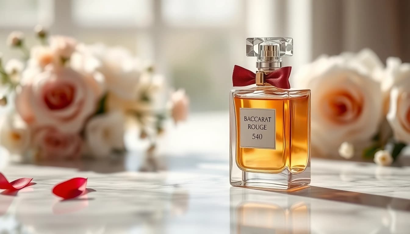 Experience the elegance of Rouge 540 in a luxurious setting, highlighting its intricate design.