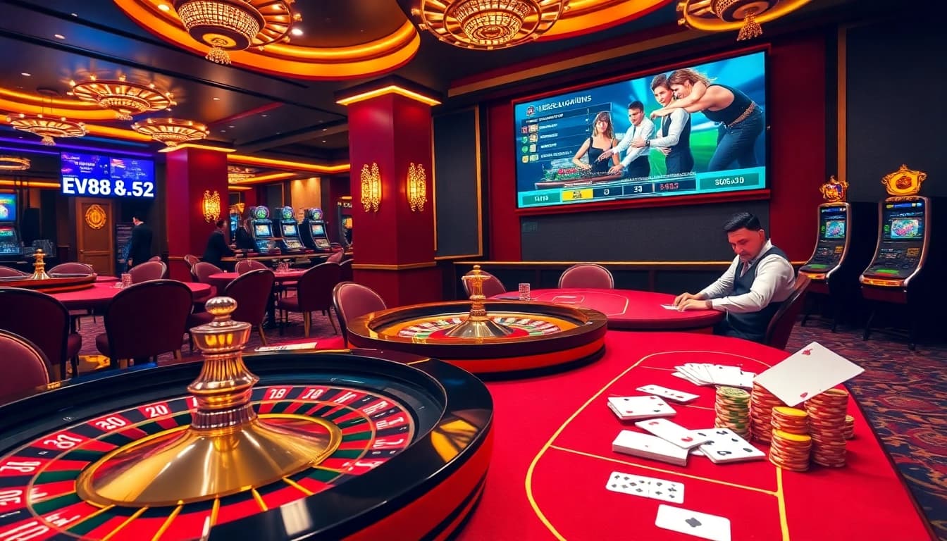 Experience excitement at https://ev882.sa.com/ with a luxurious casino blending poker, roulette, and vibrant gaming.
