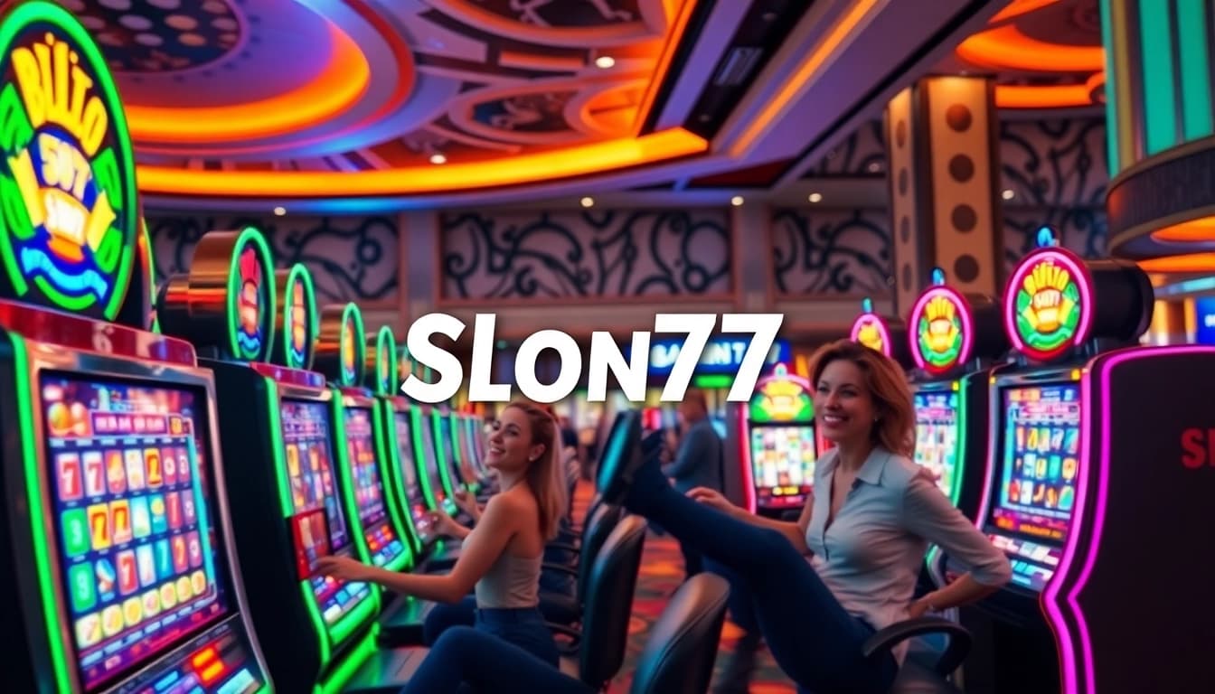 Menangkan hadiah besar dengan Slot77 di mesin slot yang berwarna-warni.