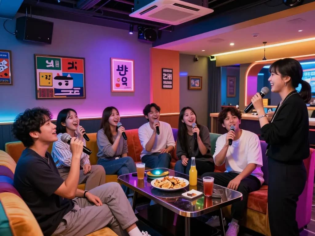 활기찬 분위기에서 친구들과 함께 https://www.3no.org/에서 즐거운 노래방 경험을 만끽하세요.