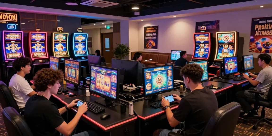 Spaceman88 online gaming scene with players enjoying vibrant slot games and immersive atmosphere.