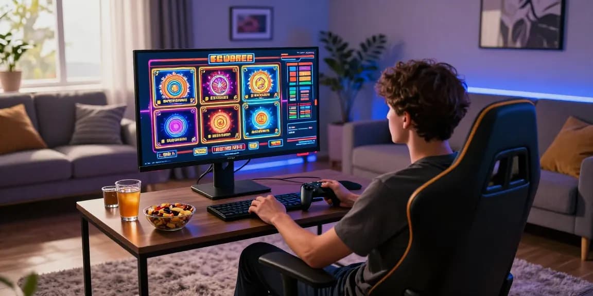 Exciting gaming experience at a credit card casino with dynamic visuals and a cozy atmosphere.