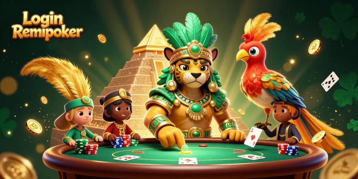 Engage in the thrill of poker at Login Remipoker with captivating characters and vibrant elements.