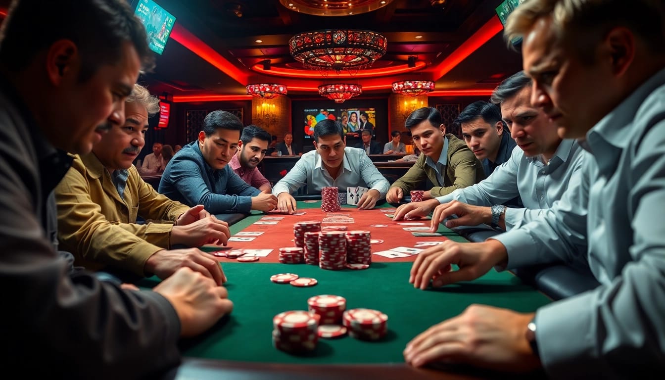 Menggoda pemain dalam permainan kasino bbni4d di meja poker yang menarik.
