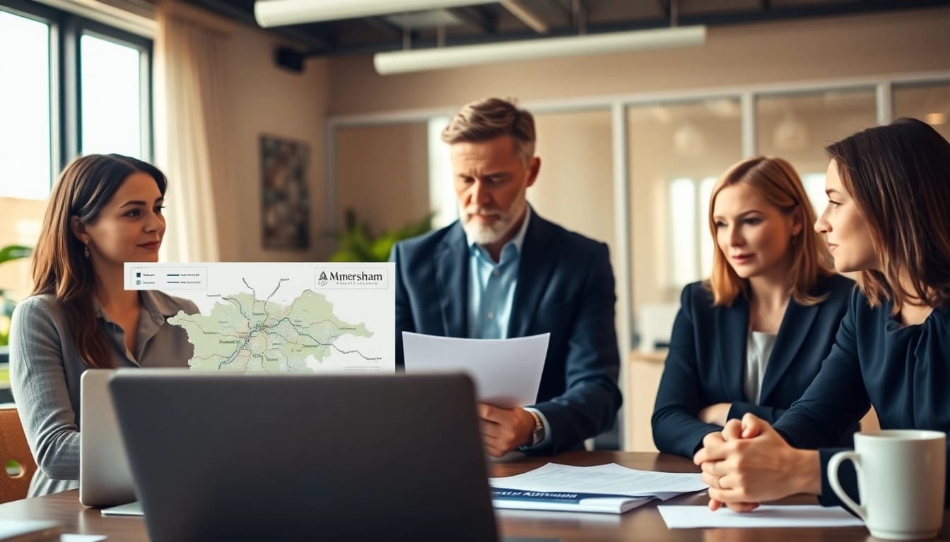 Enhance your understanding of Guaranteed rent in Amersham with property managers collaborating in a modern office environment.