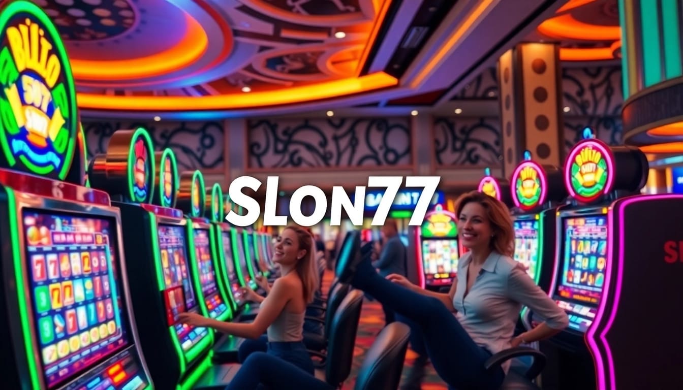 Menangkan hadiah besar dengan Slot77 di mesin slot yang berwarna-warni.