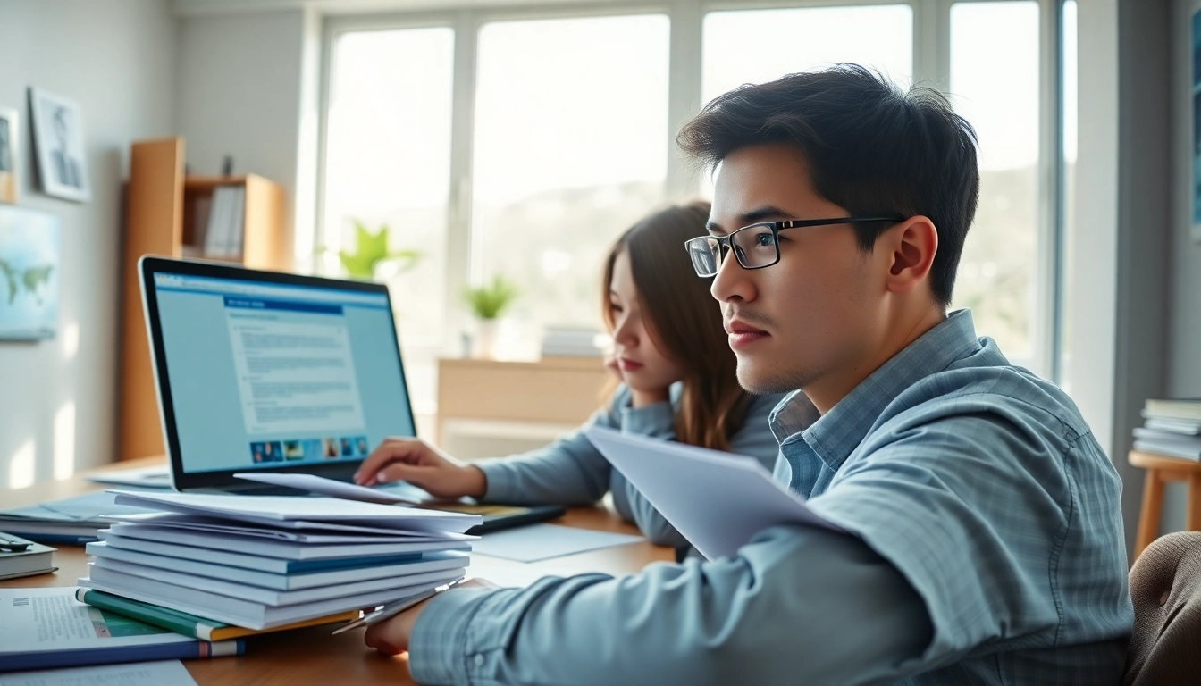 Seeking remote exam help with a focused student preparing in a bright home office.