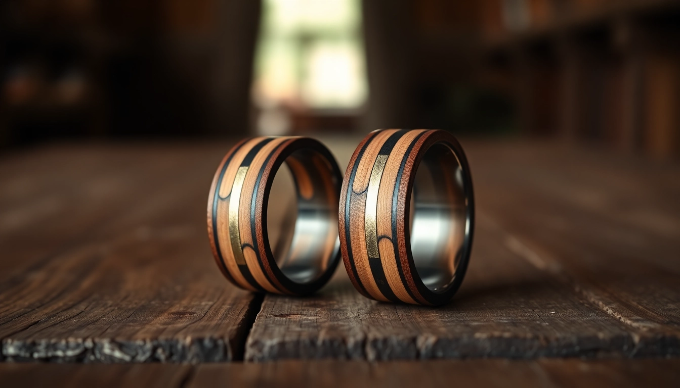 Unique Whiskey Barrel Wedding Bands: A Blend of Nature and Love