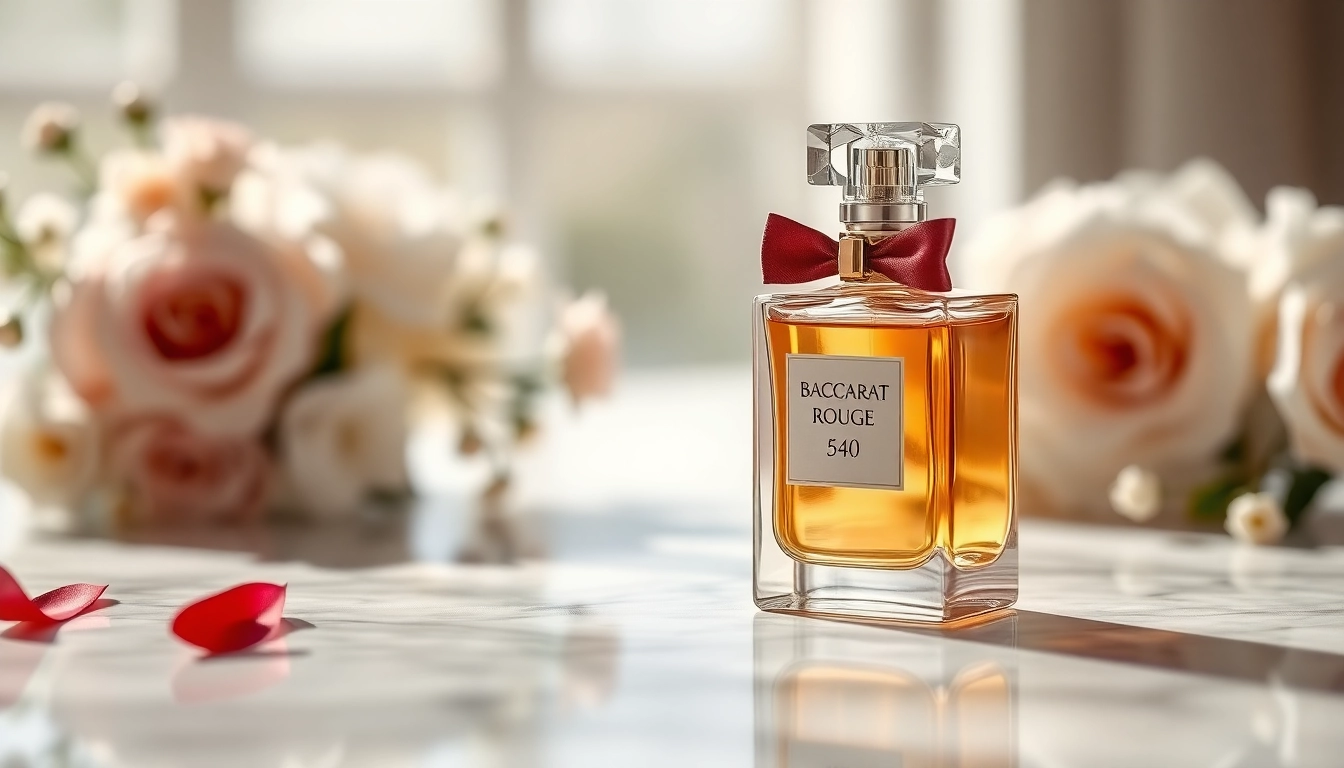 Experience the elegance of Rouge 540 in a luxurious setting, highlighting its intricate design.