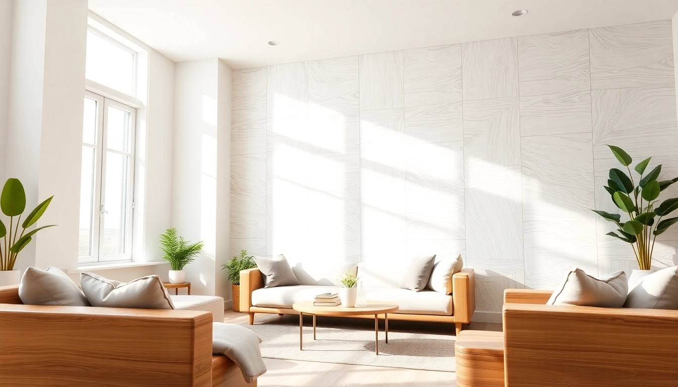 Enhance your space with stylish peel and stick wall panels in a cozy living room setting.