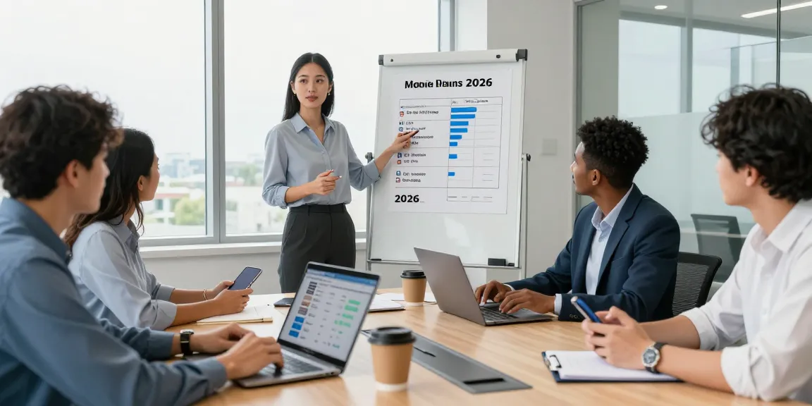Explore which business mobile provider is best UK with a team in a strategic meeting discussing 2026 options.