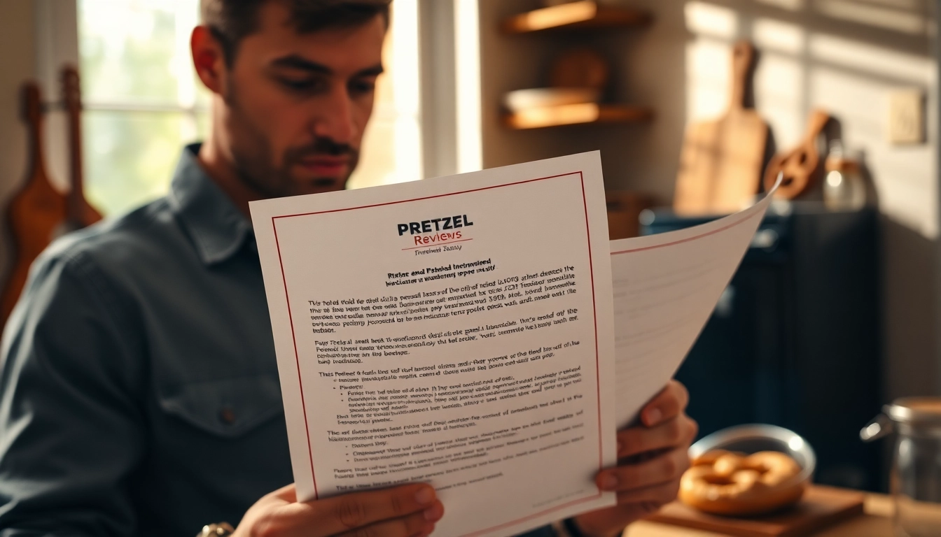 Explore Pretzel warranty reviews and trust through a consumer examining warranty documentation.