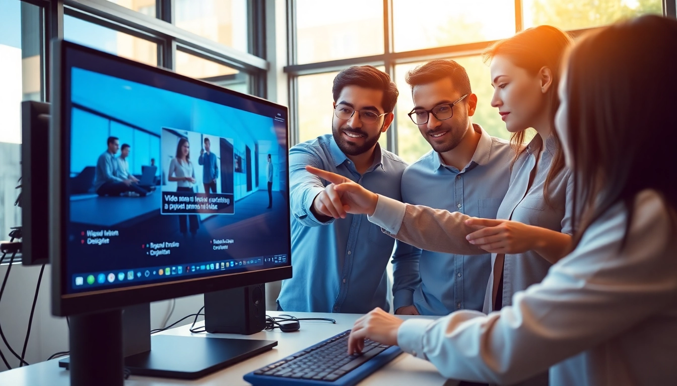 Video to prompt ai software displaying real-time video analysis in a modern workspace.