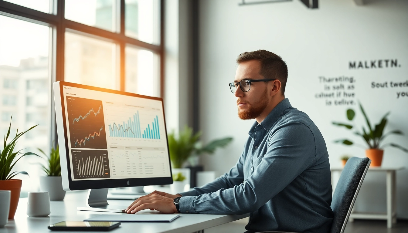 Wykresy i analizy w firmie marketingowej Rankingo, przedstawiające sukcesy strategii.