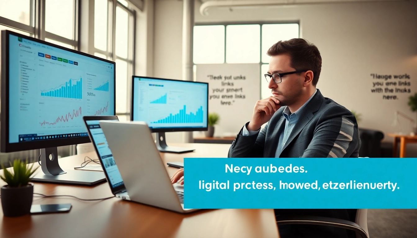 Analyze unnatural links penalty recovery strategies with a focused digital marketer in a professional office.