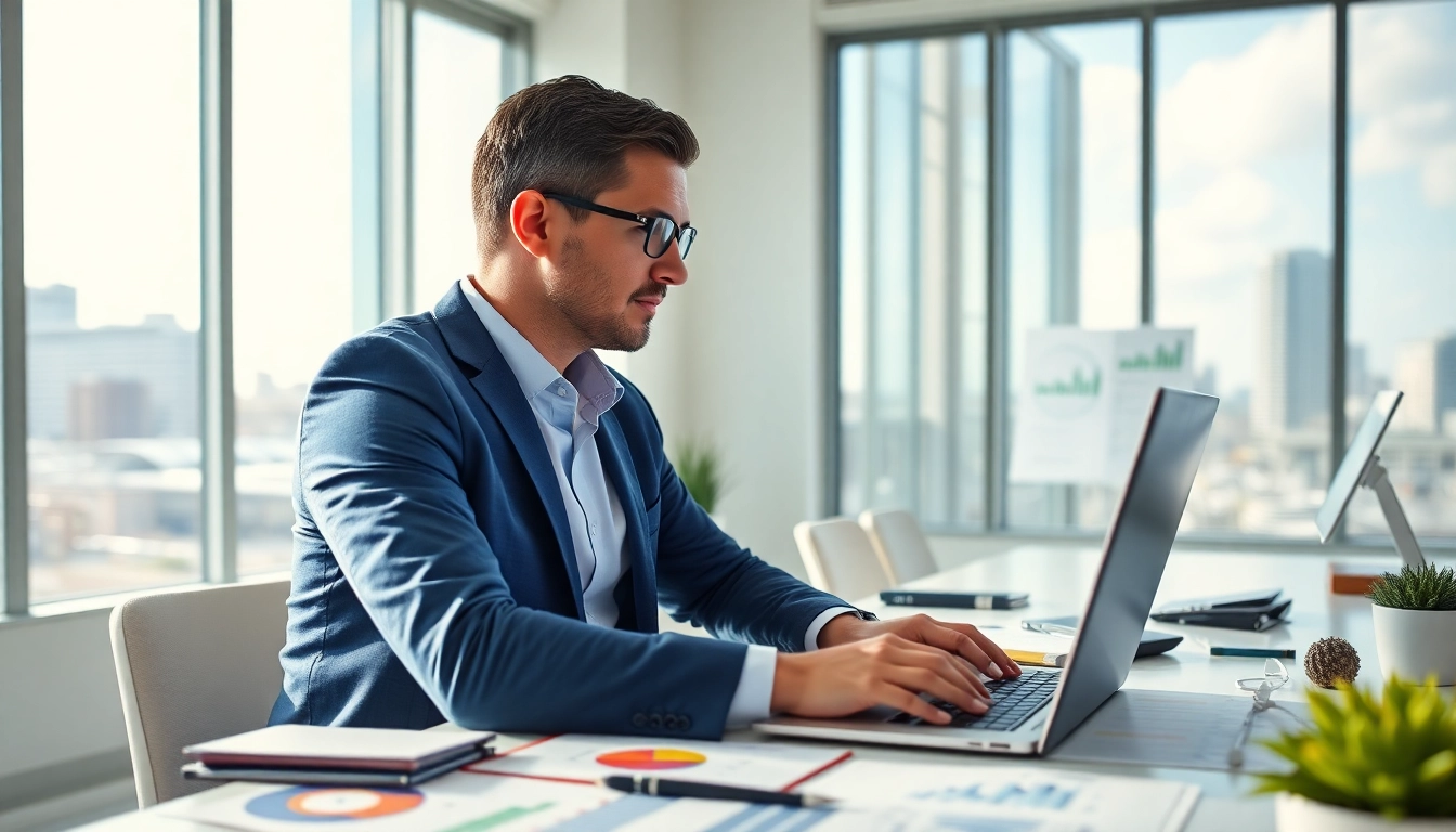 Boost your Clearwater FL SEO strategy with expert analysis in a bright office setting.