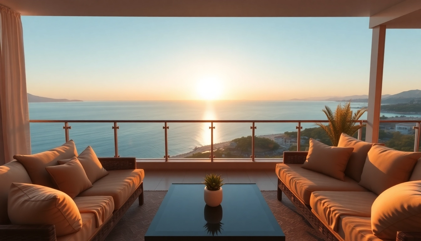 A spacious luxury apartment for rent in Alanya Turkey features stunning sea views and modern decor.