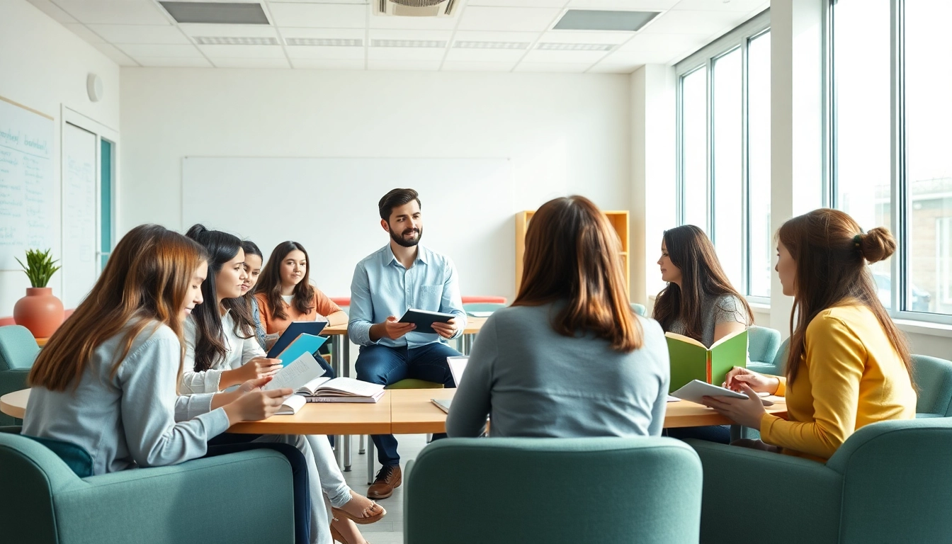 Engaged students in an Education setting actively participating in a classroom discussion.
