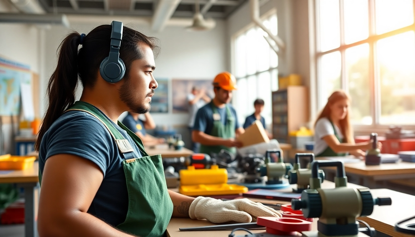 Trade schools Oahu showcasing hands-on learning in a vibrant classroom.