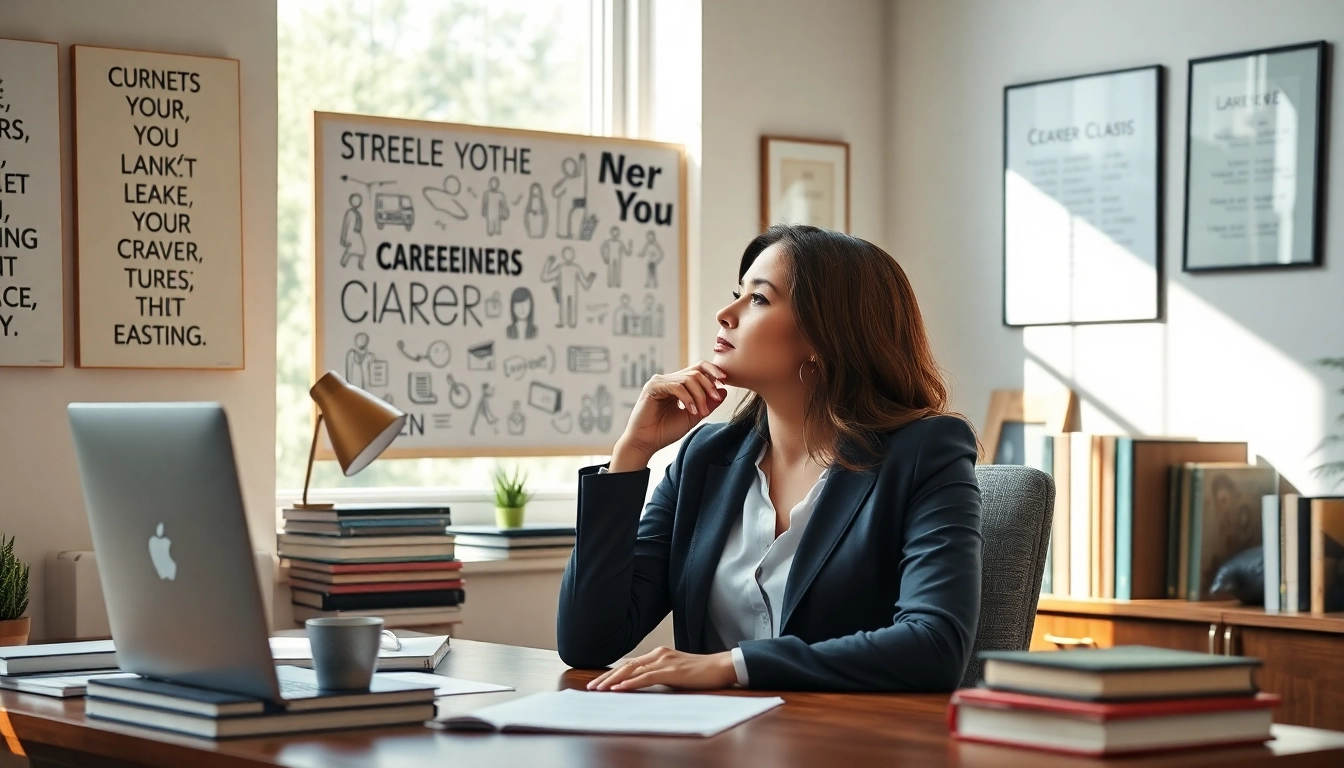 Finding my true calling through career exploration in a serene office space.