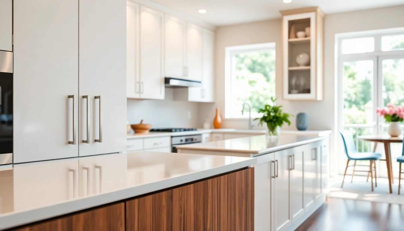 Beautifully refaced cabinets in a bright kitchen, highlighting Cabinet Refacing Saint Petersburg FL services.