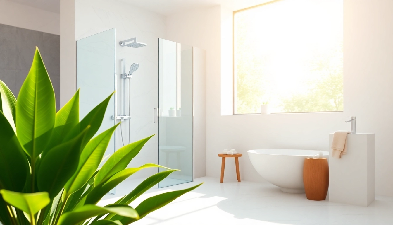 Admire sunny showers france in a luxurious modern bathroom setting with elegant fixtures.