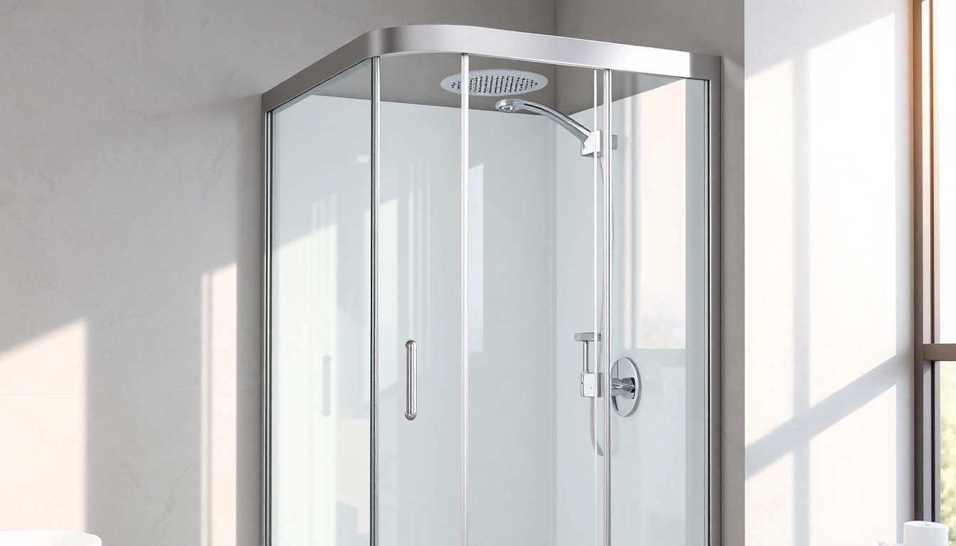 Erleben Sie die sonni Duschkabine 80x80 in einem modernen Badezimmer-Design.