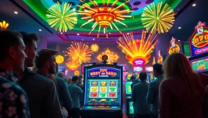 Menangkan hadiah besar saat bermain toto slot online dengan mesin slot berkilauan dan suasana ceria.