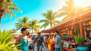 Engage in budget travel Cabo at a vibrant marketplace, exploring local crafts and enjoying the sunny atmosphere.