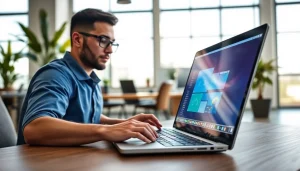 Utilizing Virtual Desktop Infrastructure (VDI) for seamless remote access in a modern workspace.