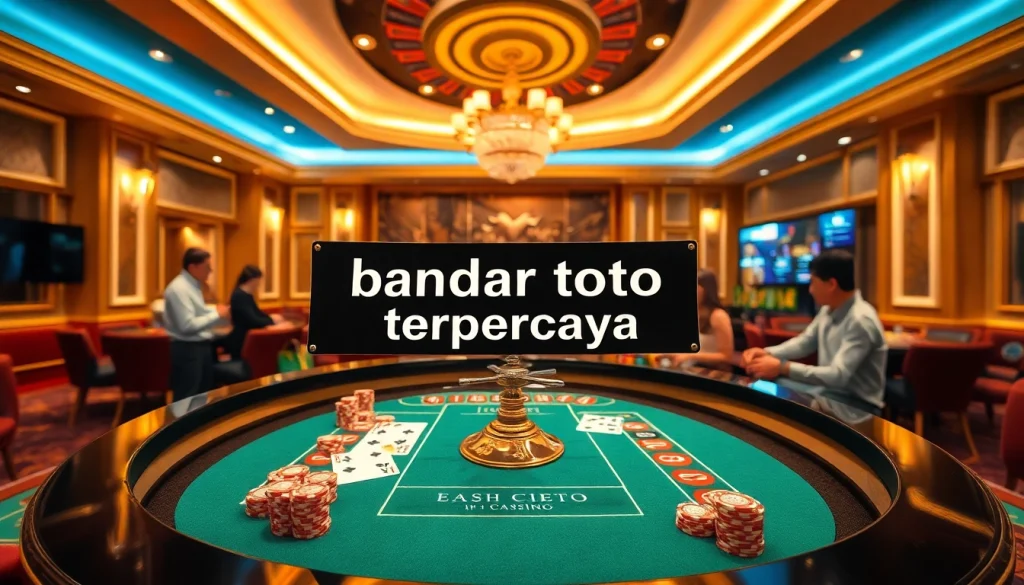 Menampilkan bandar toto terpercaya dalam suasana kasino yang nyaman dan mewah.