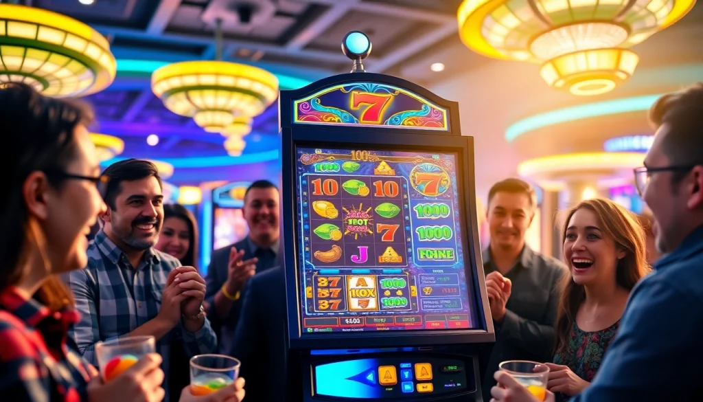 Menangkan permainan batman138 slot dengan suasana kasino yang ceria dan penuh warna.