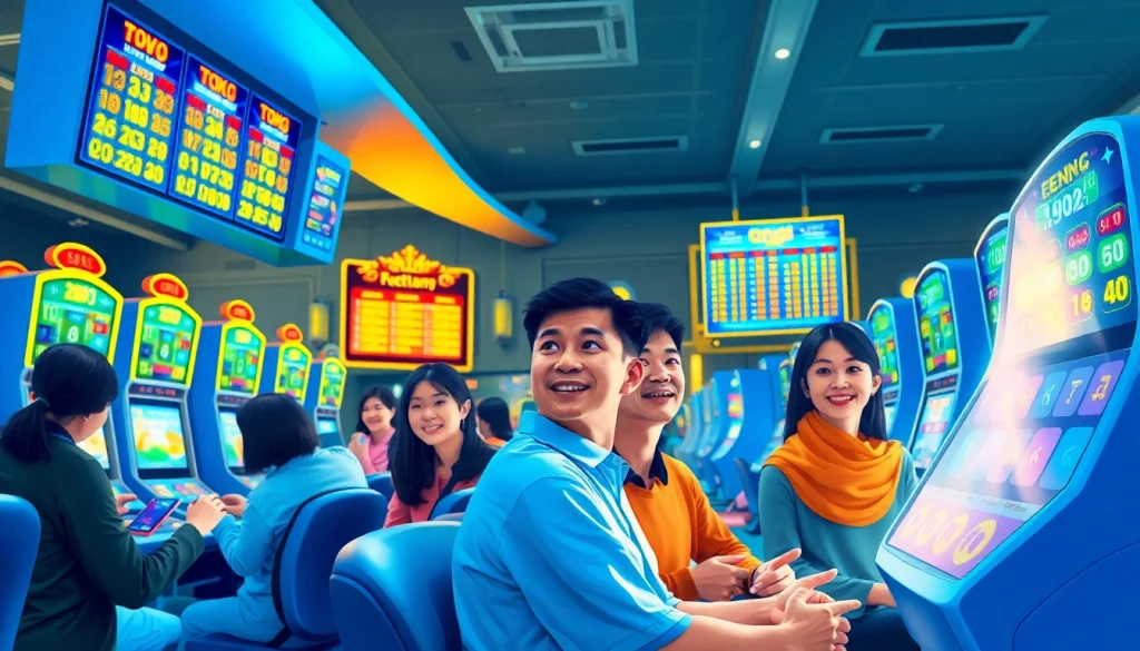 Menampilkan toto togel dengan pemain yang antusias dalam pengalaman lotere yang seru dan menyenangkan.