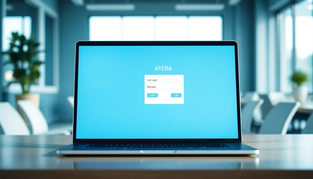 Access the Atera login page securely using trusted credentials for your account.