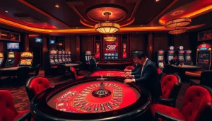 s88 vip casinos showcase luxury gaming with high-stakes poker games and elegant roulette tables.