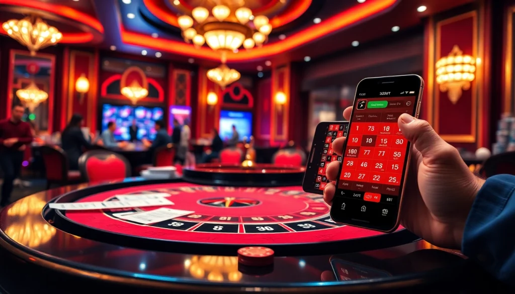 Players strategizing bets at a luxurious online gambling experience with 12bet.