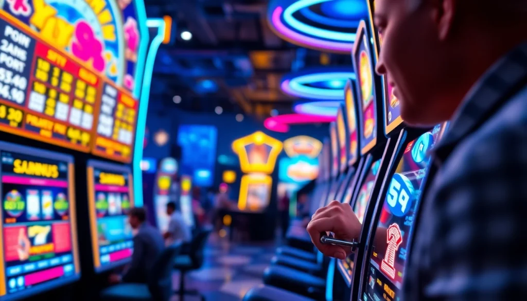 Jelajahi pengalaman bermain Istana777 di kasino digital dengan mesin slot yang berwarna-warni.