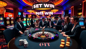 Experience the thrill of a net win at an upscale casino table with strategic gameplay and luxury.