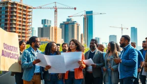 Engaging construction advocacy carolinas with diverse professionals in urban settings.