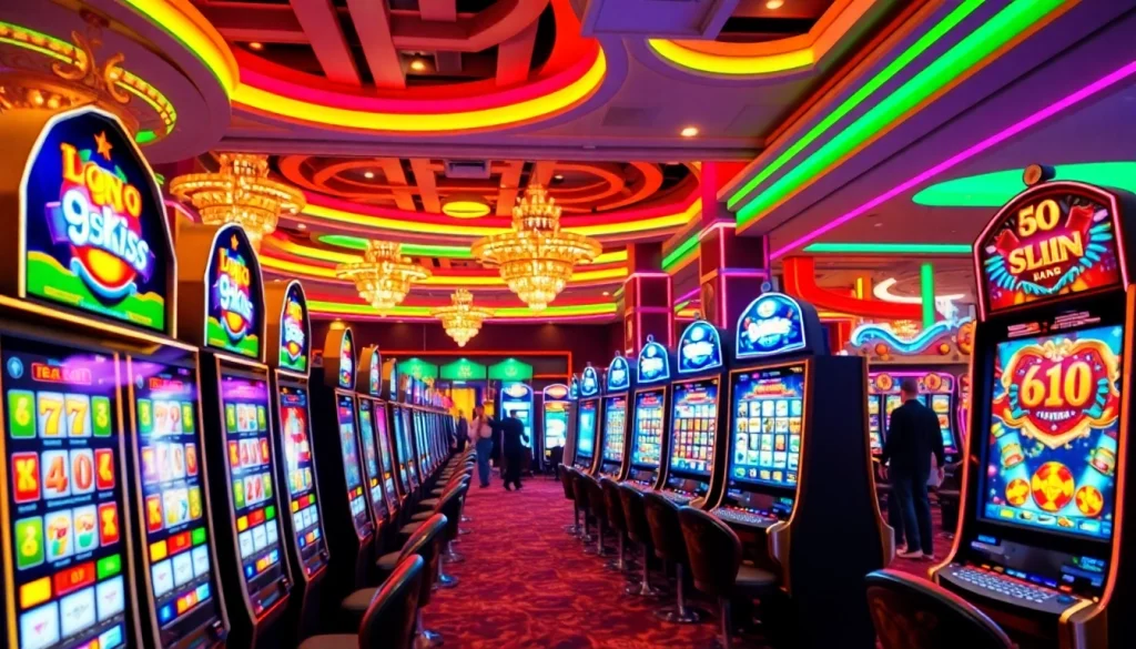 สนุกกับการเล่นสล็อต 918kiss slot ที่มีบรรยากาศคาสิโนหรูหราและผู้เล่นตื่นเต้น