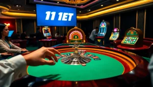 Experience thrilling betting at 11BET with vibrant casino tables and engaging gameplay.