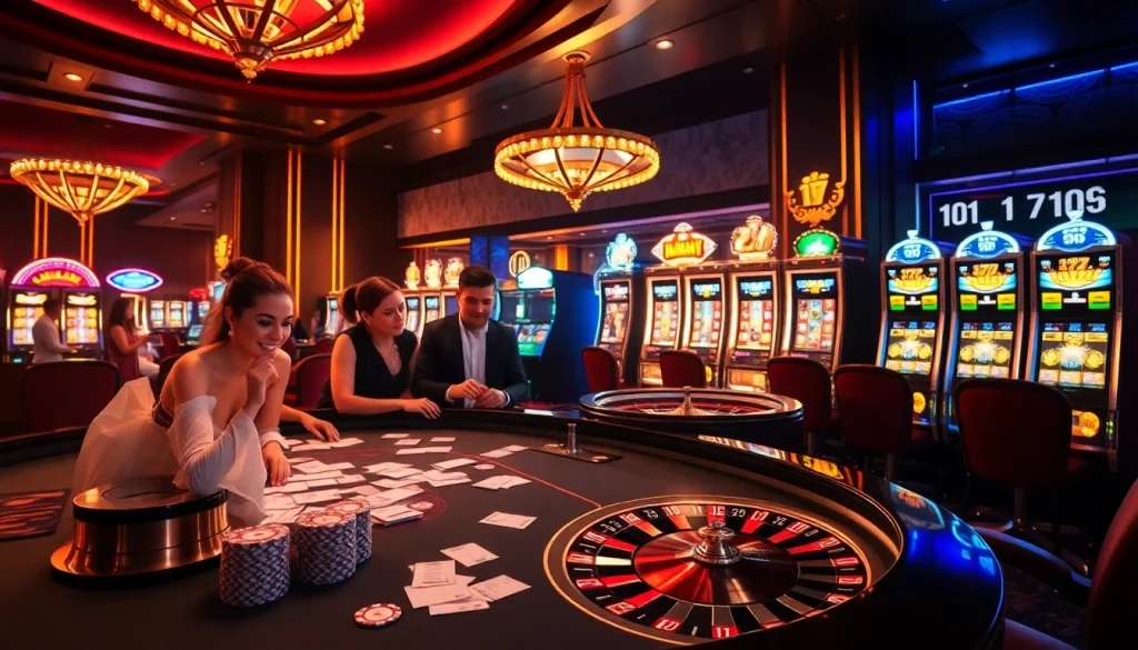 Experience thrilling gameplay at idn slot 777 with vibrant slot machines and exciting casino atmosphere.