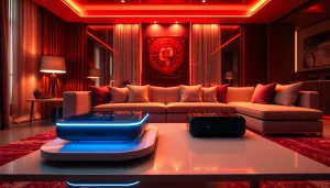 Experience immersive conversations with nsfw ai technology in a luxurious living room setting.