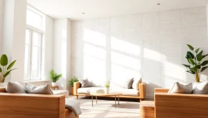 Enhance your space with stylish peel and stick wall panels in a cozy living room setting.