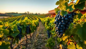 Experience the beauty of clarksburg wineries with lush vineyards and inviting sunshine.