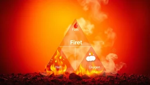 Understanding the fire tetrahedron: essential components for fire prevention.